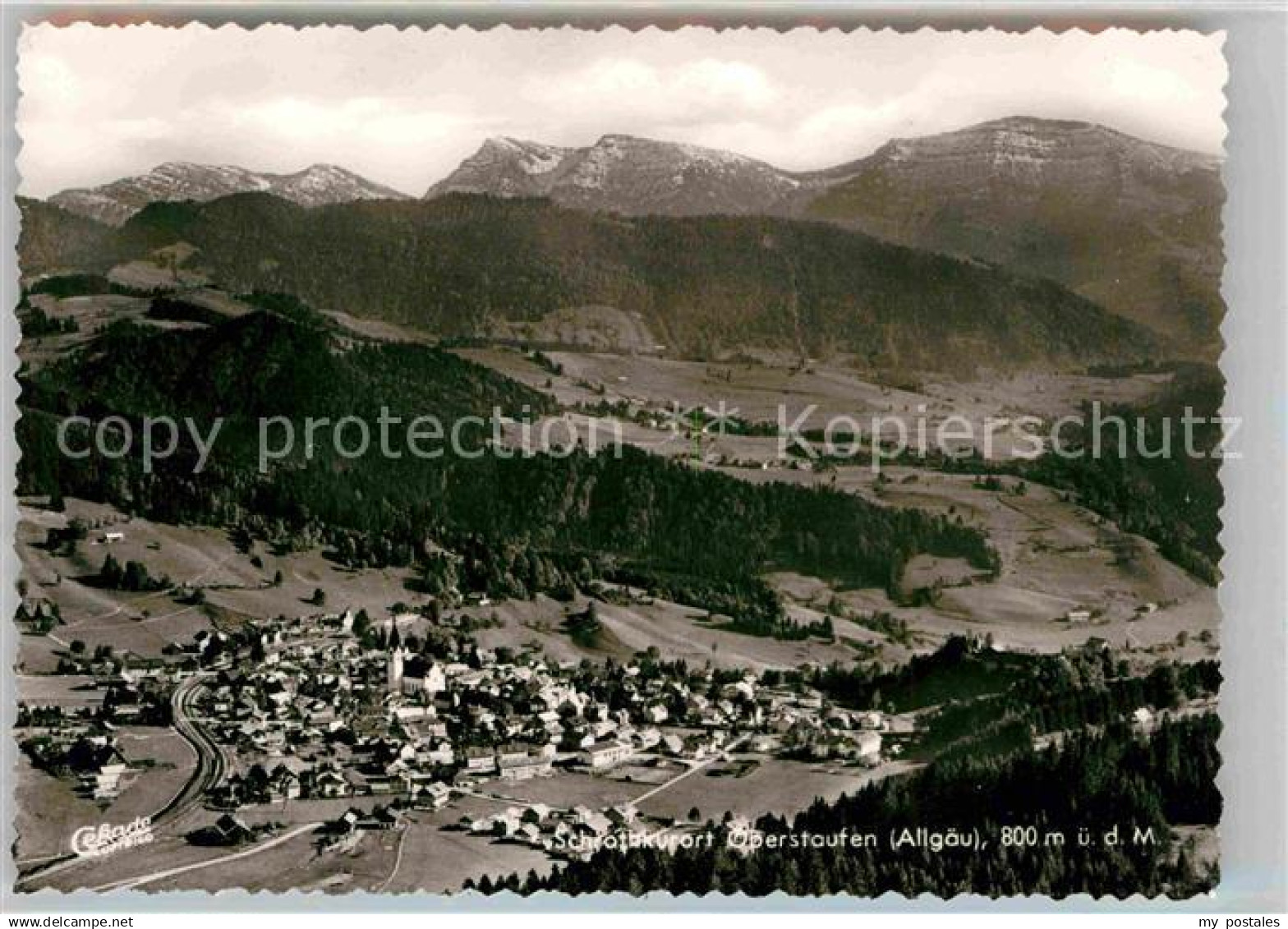 42658972 Oberstaufen Fliegeraufnahme Oberstaufen