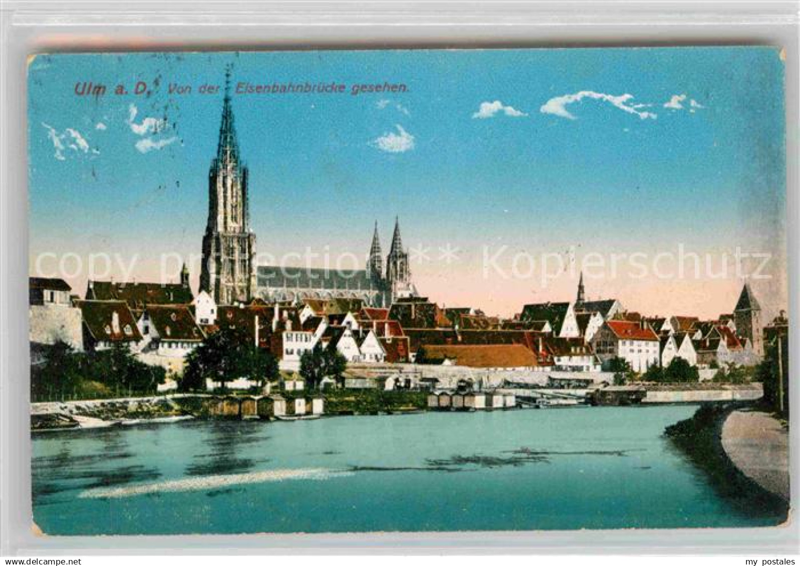42660324 Ulm Donau Eisenbahnbruecke Muenster Ulm