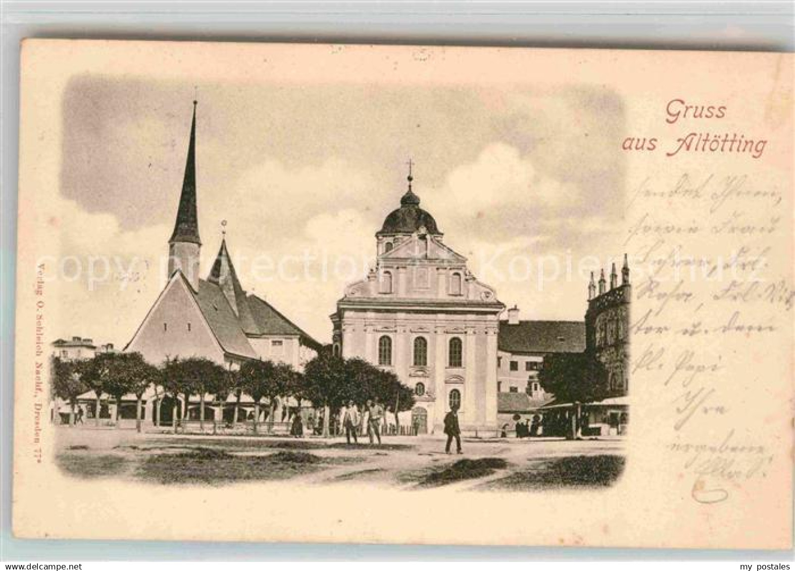 42661771 Altoetting Kirche Stadtansicht Altoetting