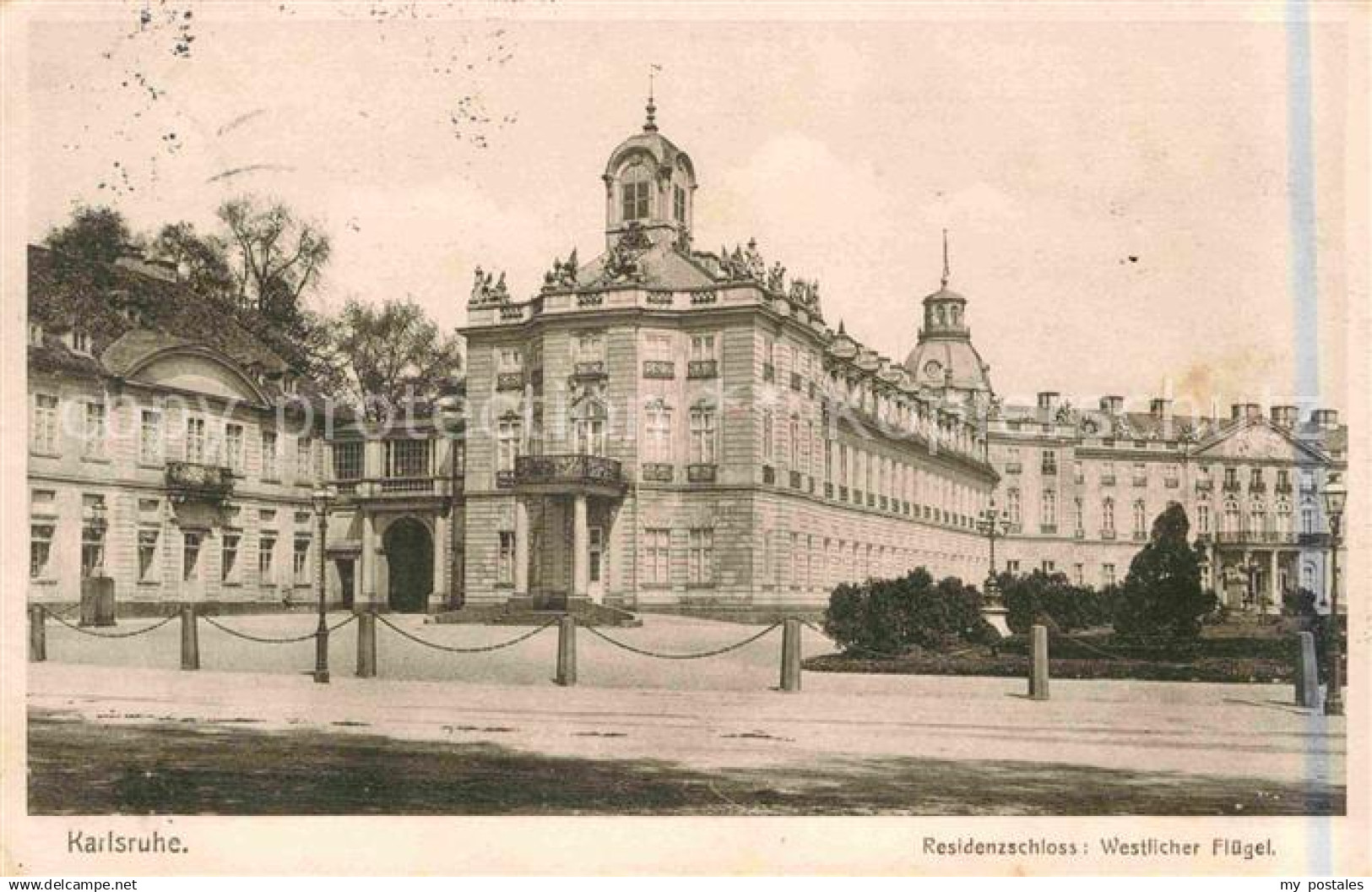 42671808 Karlsruhe Baden Residenzschloss Westfluegel Karlsruhe
