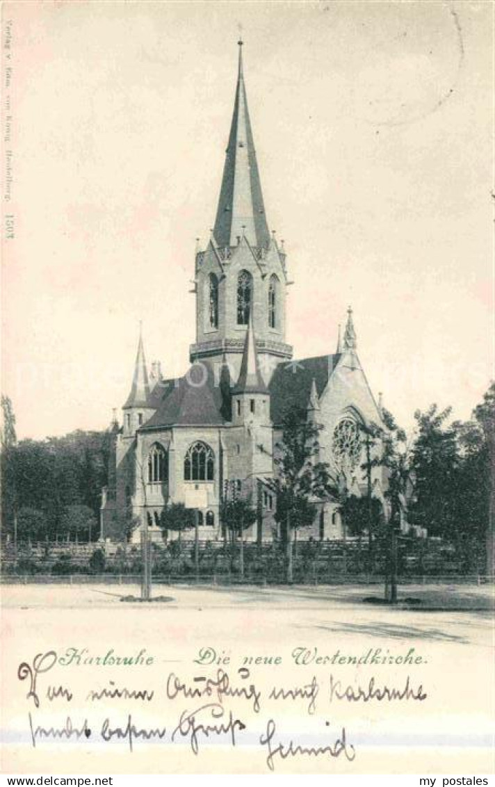42671820 Karlsruhe Baden Westendkirche Karlsruhe