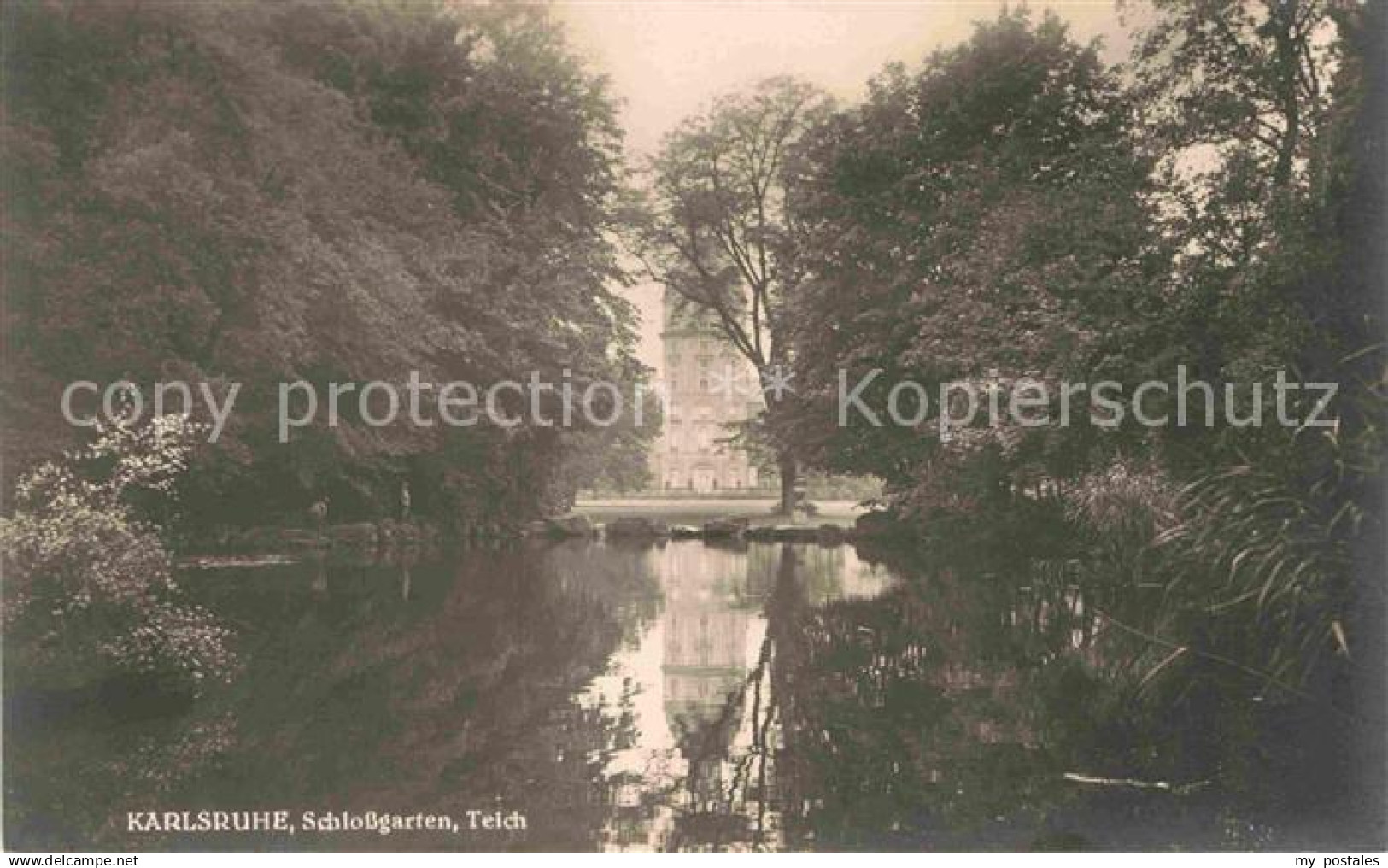 42671882 Karlsruhe Baden Schlossgarten Teich Karlsruhe