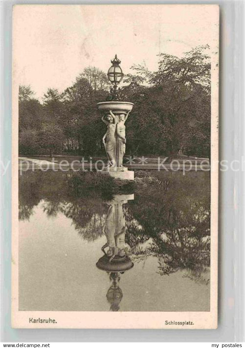 42672595 Karlsruhe Baden Schlossplatz Najadenbrunnen Karlsruhe