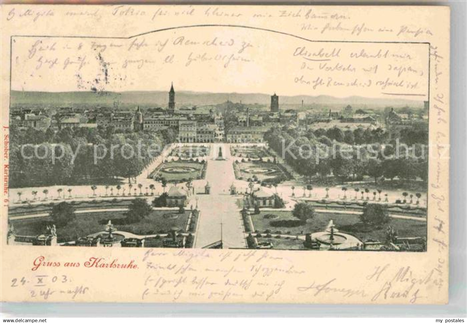 42672721 Karlsruhe Baden Schloss Parkanlagen Karlsruhe