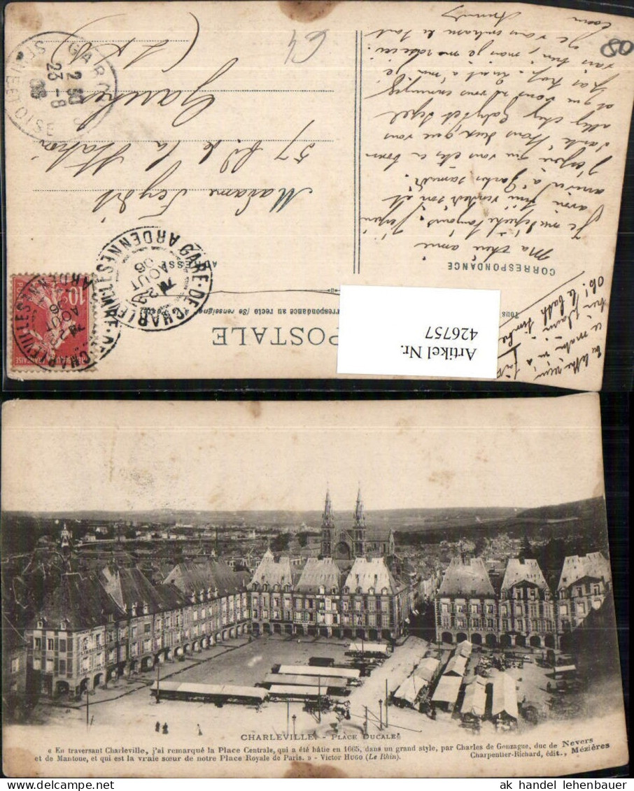 426757,Champagne-Ardenne Ardennes Charleville Place Ducale Totale Platz