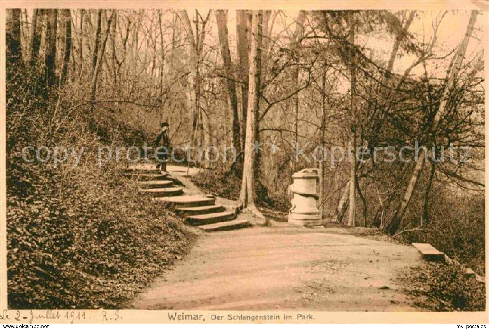 42680376 Weimar Thueringen Schlangenstein Park Weimar