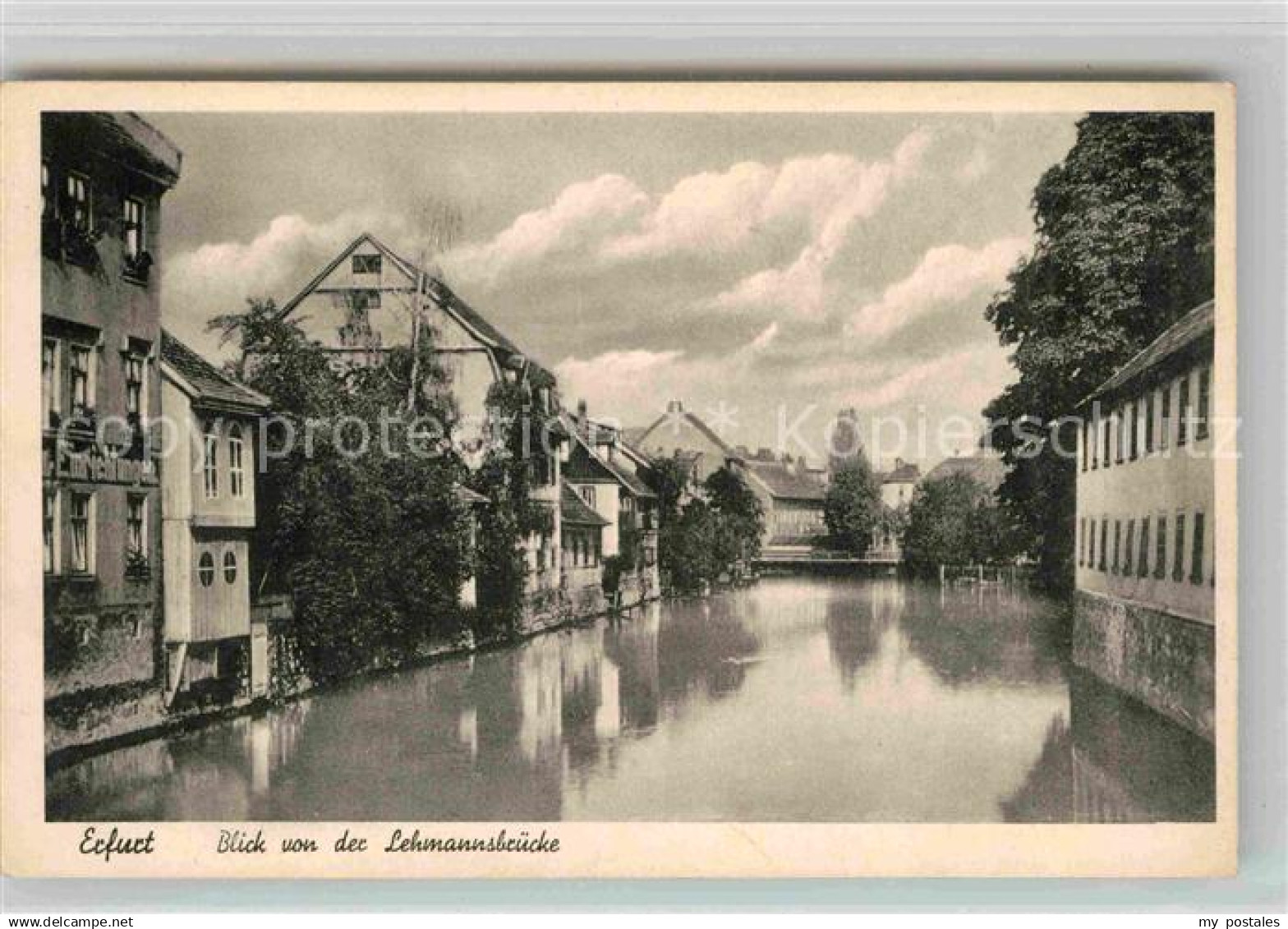 42683844 Erfurt Blick von Lehmannsbruecke Erfurt