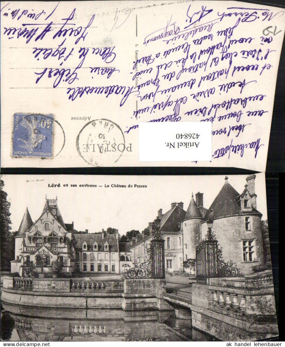 426840,Centre Cher Lere Le Chateau du Pezeau Schloss