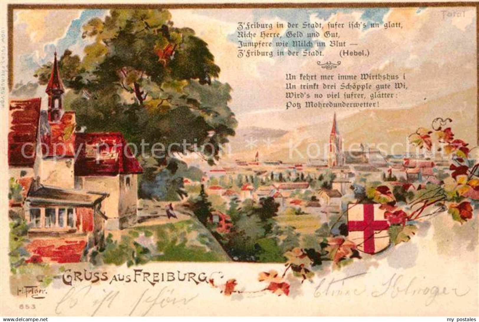 42688341 Freiburg Breisgau Kuenstlerkarte Freiburg Breisgau