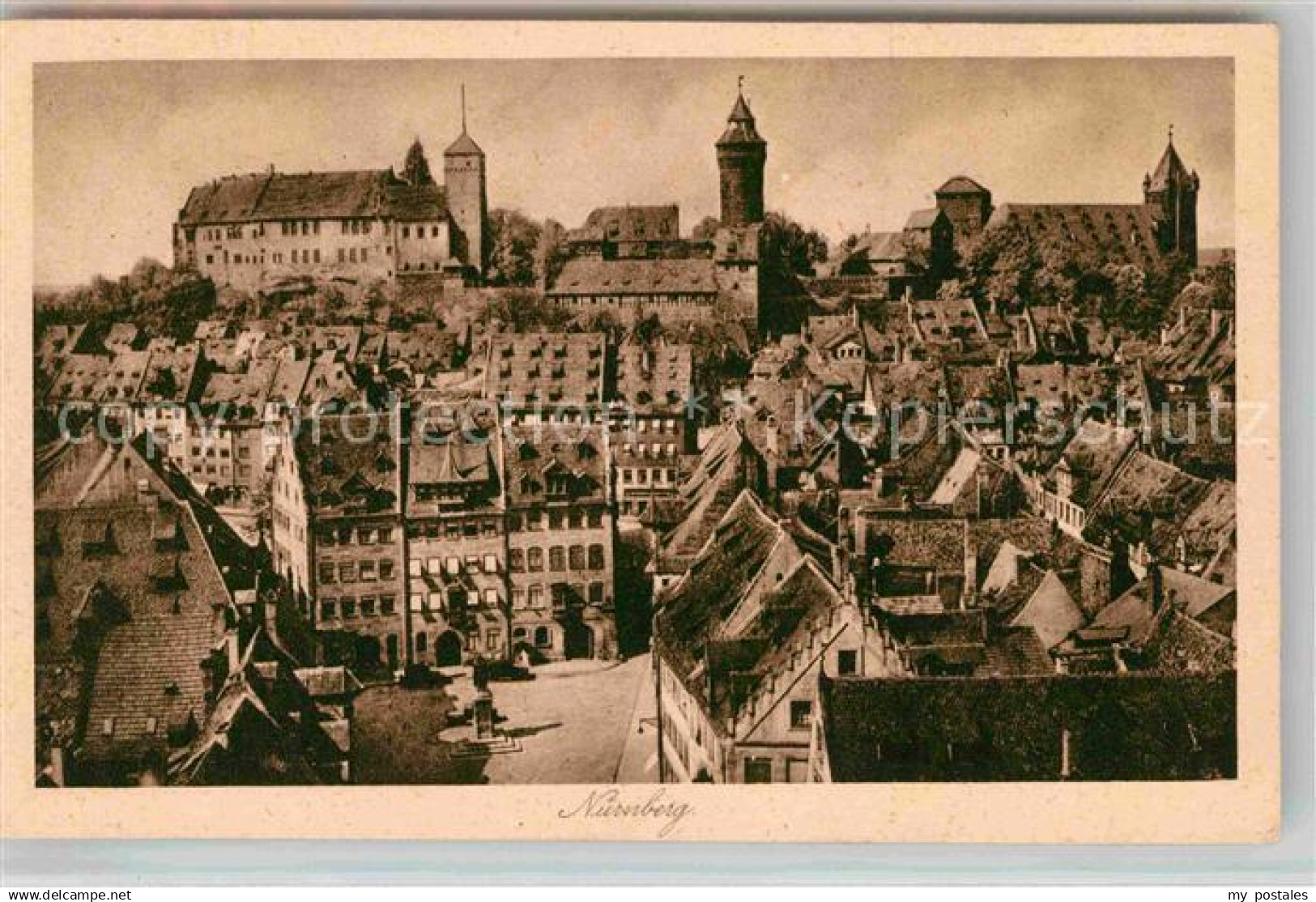 42690629 Nuernberg Stadtblick mit Burg Nuernberg