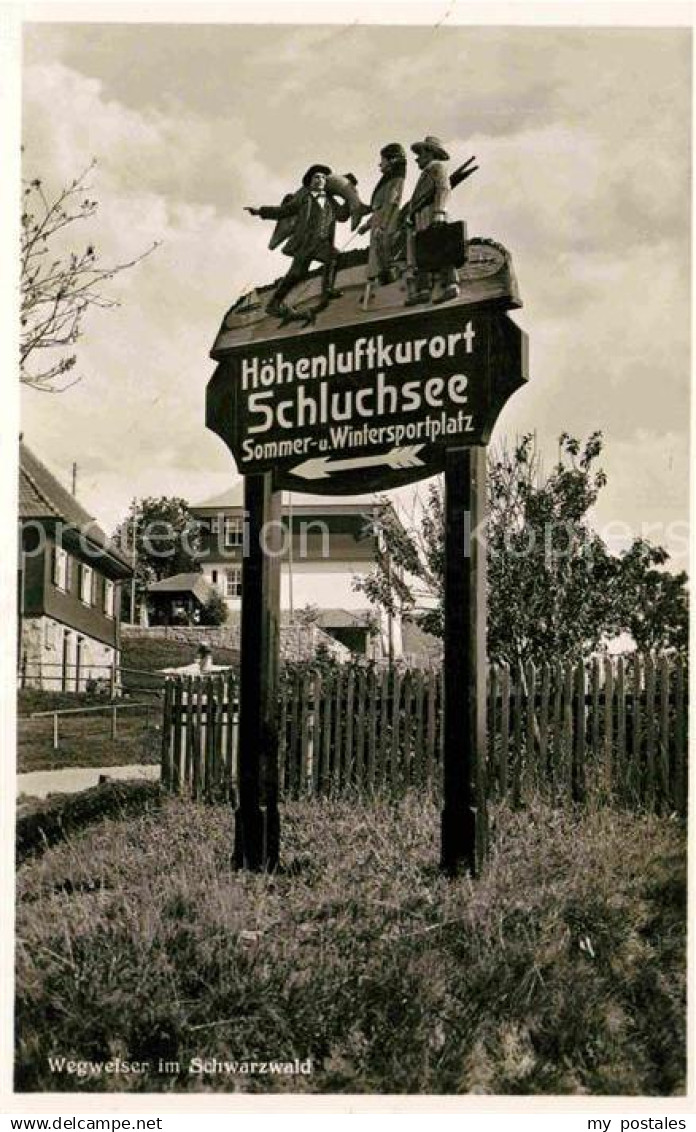 42694437 Schluchsee Wegweiser Schluchsee