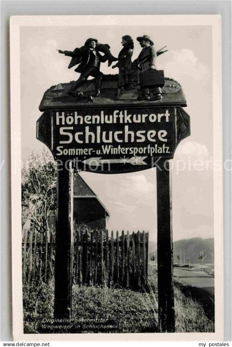 42695168 Schluchsee Wegweiser Schluchsee