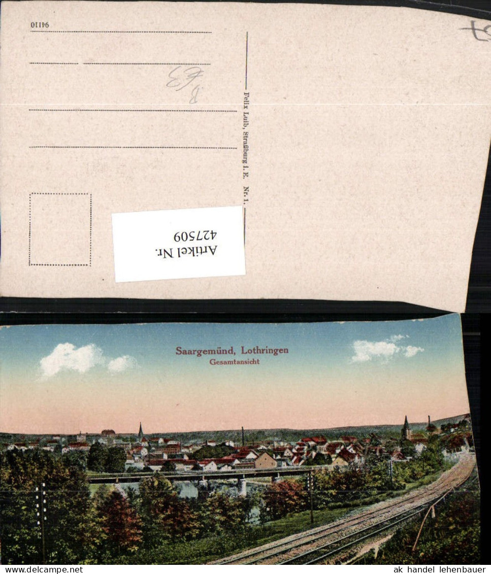 427509,Lothringen Moselle Saargemünd Totale