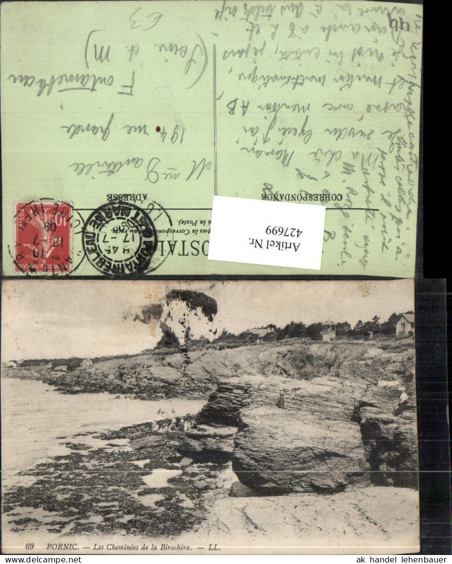 427699,Pays de la Loire Loire-Atlantique Pornic Les Cheminees de la Birochere Küste
