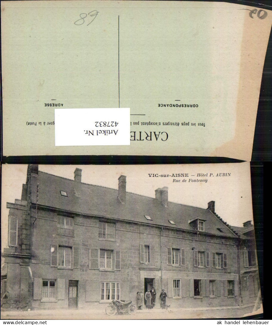 427832,Picardie Aisne Vic-sur-Aisne Hotel P. Aubin