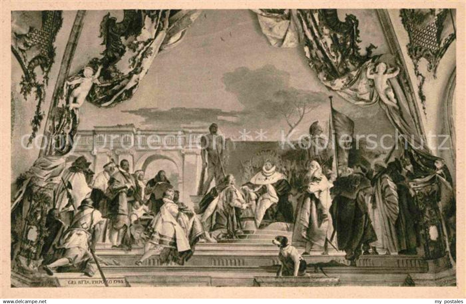 42817809 Wuerzburg Residenz Tiepolo  Belehnung Bistum Wuerzburg