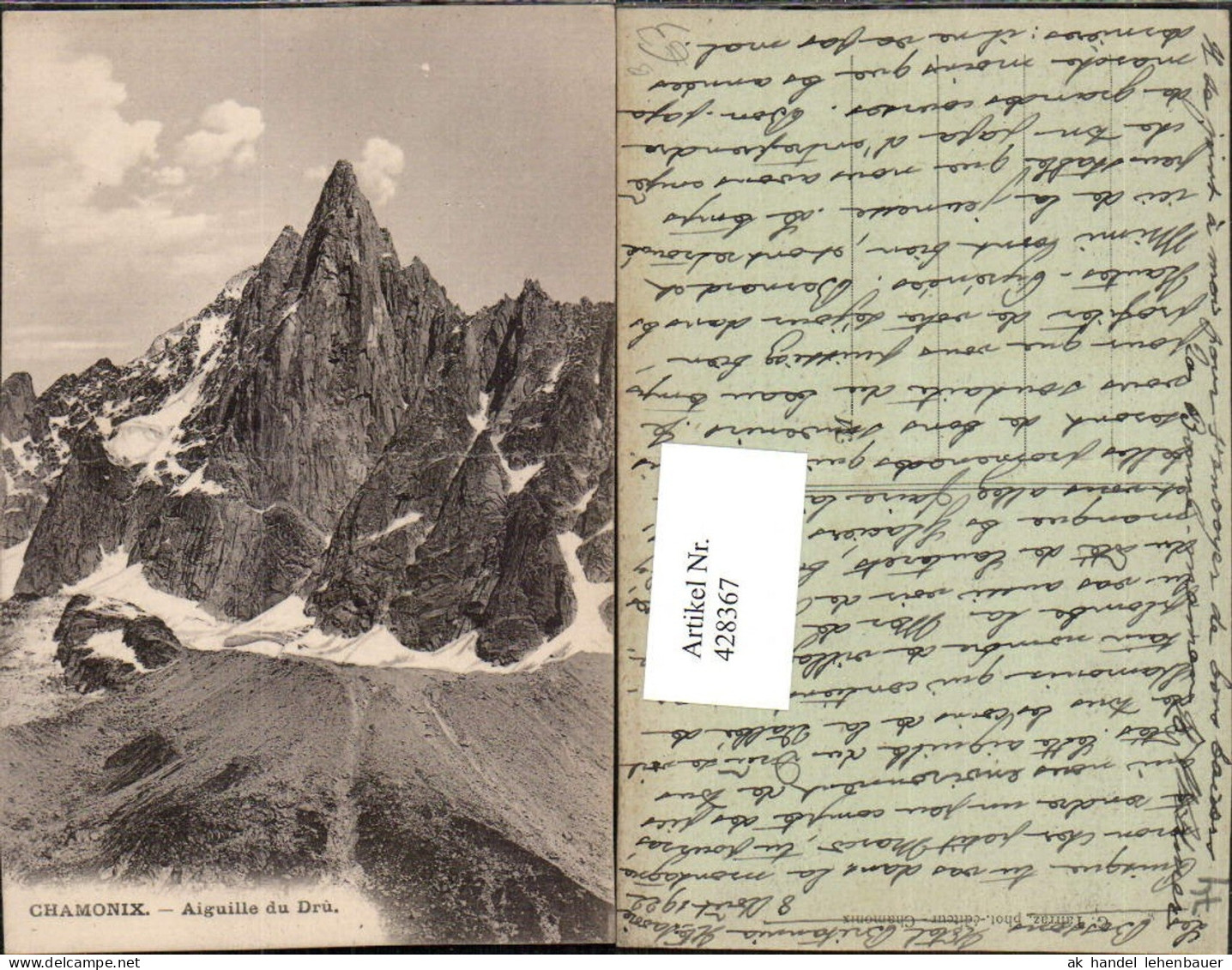 428367,Rhone-Alpes Haute-Savoie Chamonix Aiguille du Dru Bergkulisse