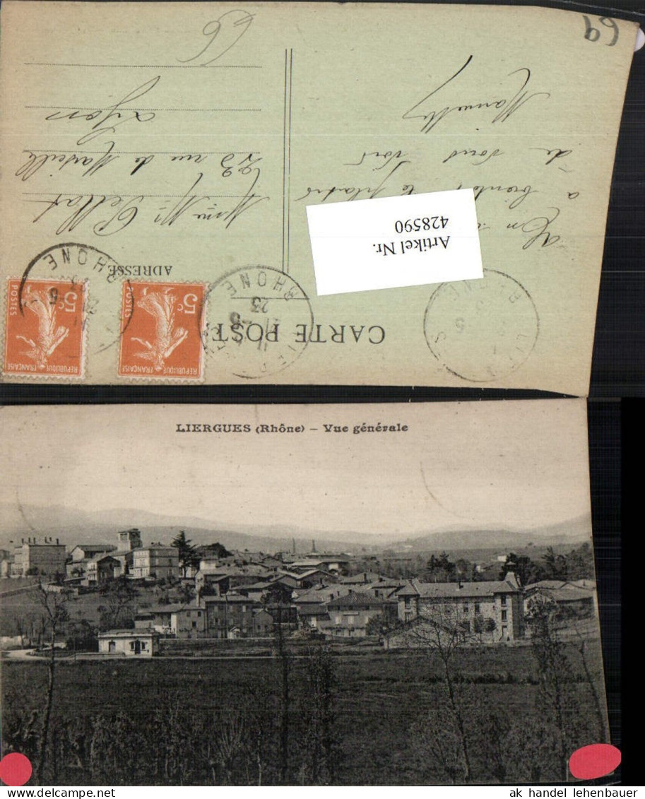 428590,Rhone-Alpes Rhone Liergues Vue generale Totale