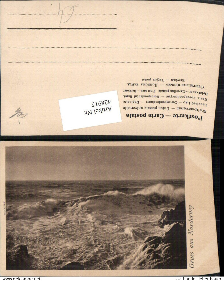 428915,Gruß aus Norderney Küste Wellen
