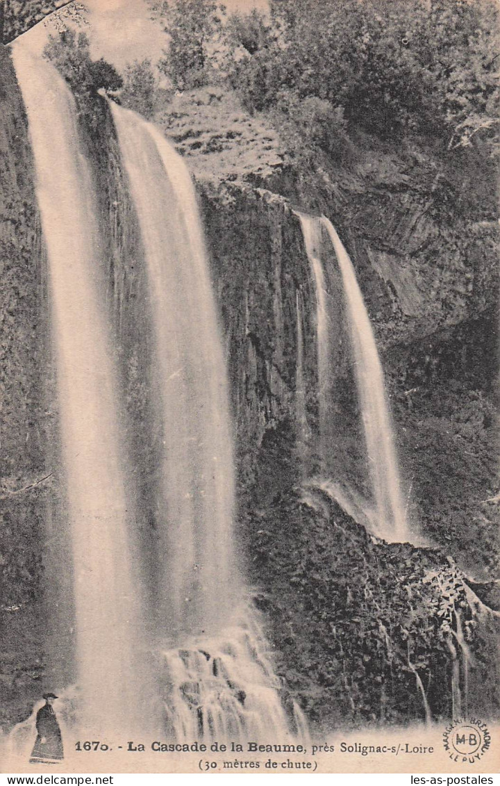 43 SOLIGNAC SUR LOIRE LA CASCADE DE LA BEAUME