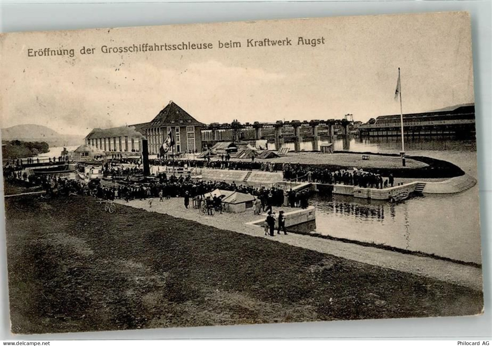 4302 Augst BL - Großschiffahrtsschleuse beim Kraftwerk - 13647427