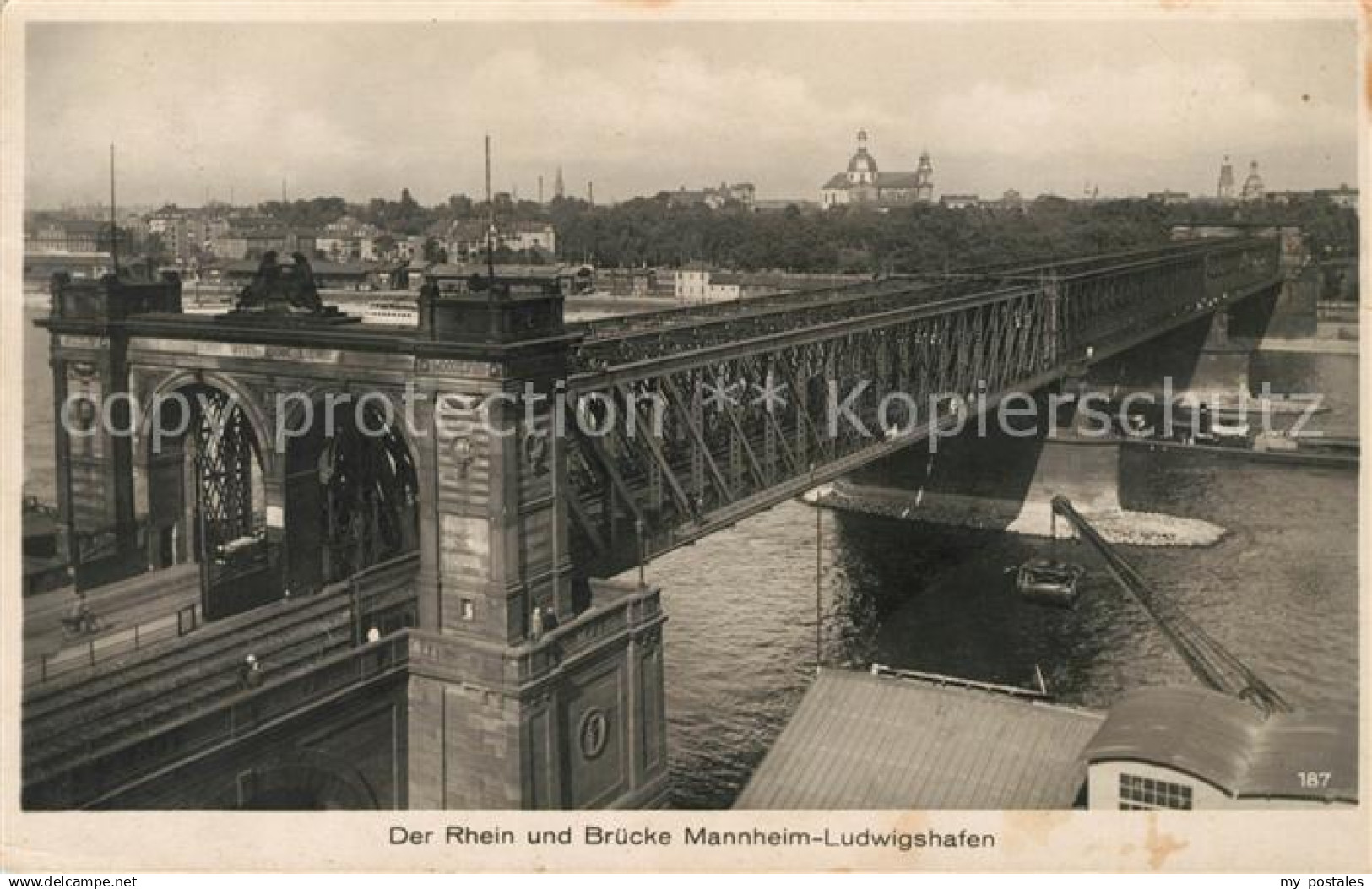 43024971 Mannheim Rhein Bruecke Mannheim Ludwigshafen