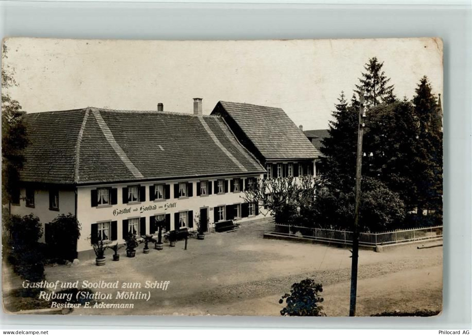 4313 Möhlin Gebrauchsspuren Gasthof zum Schiff Ryburg - 13221433