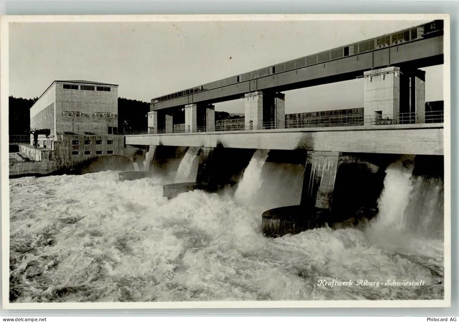 4313 Riburg Möhlin Foto AK Kraftwerk Ryburg-Schwörstadt - 13983125