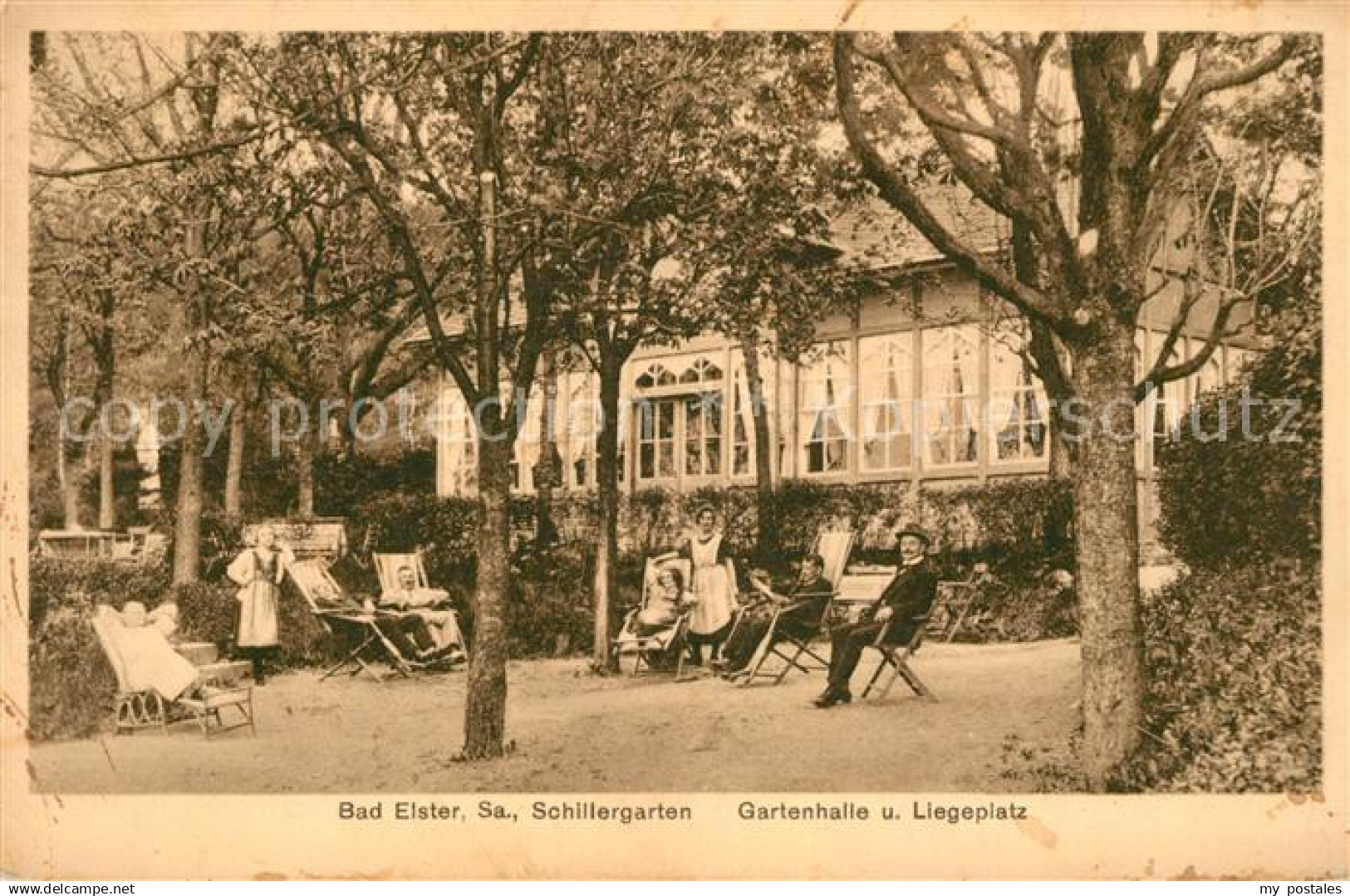 43134140 Bad Elster Schillergarten Gartenhalle Liegeplatz Bad Elster