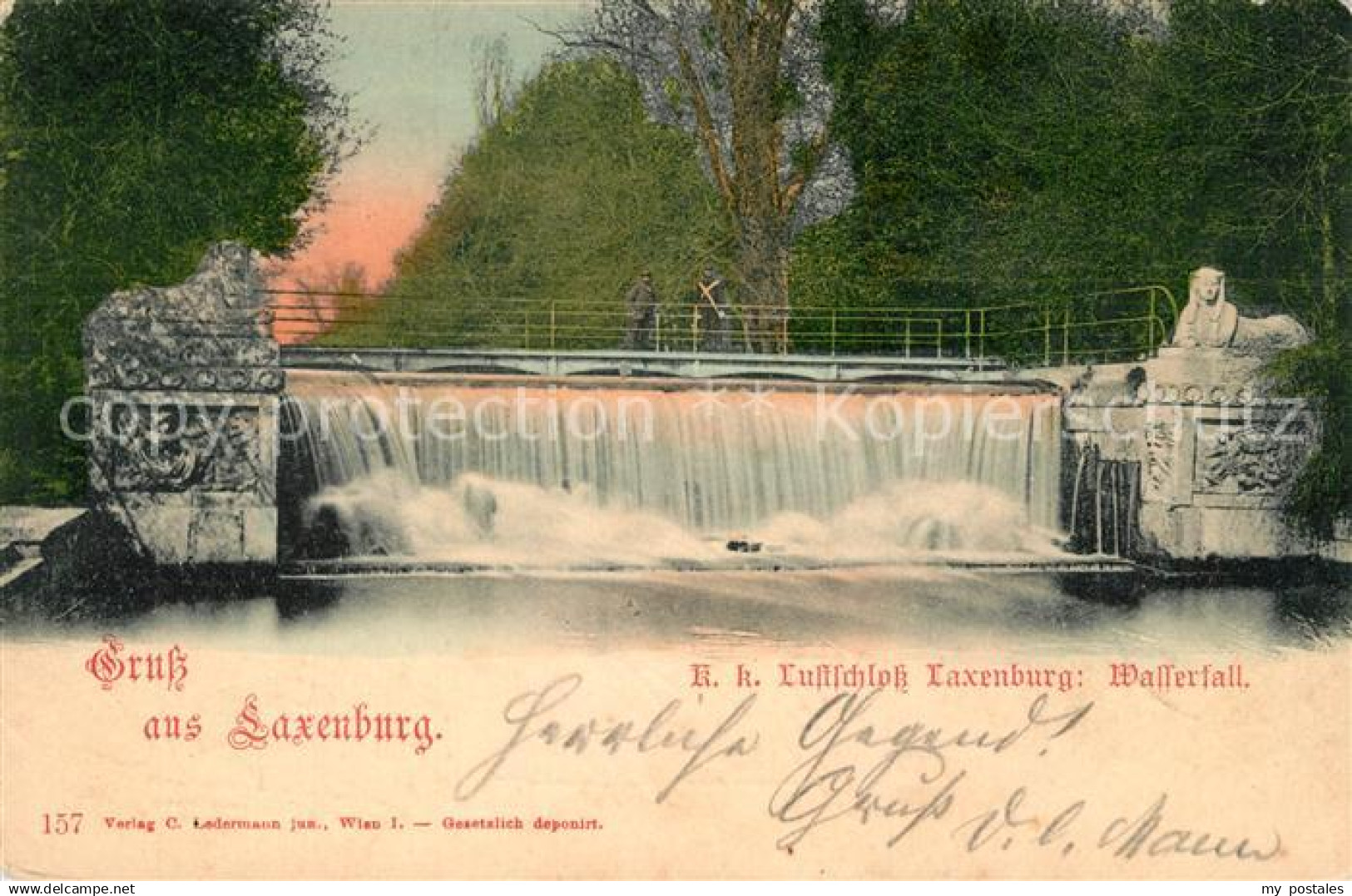 43242573 Laxenburg Kk Lustschloss Wasserfall