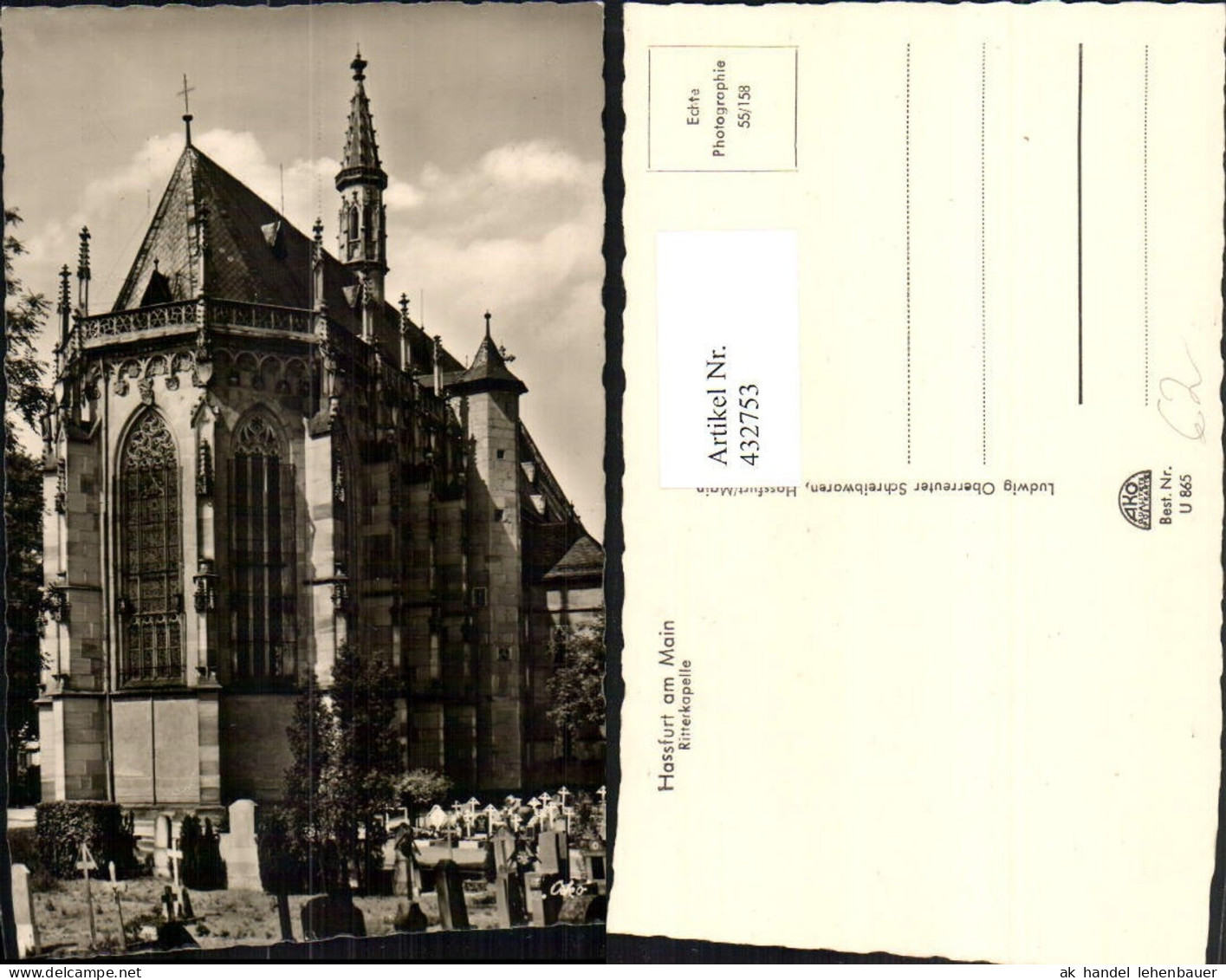 432753,Hassfurt Haßfurt am Main Ritterkapelle Kirche