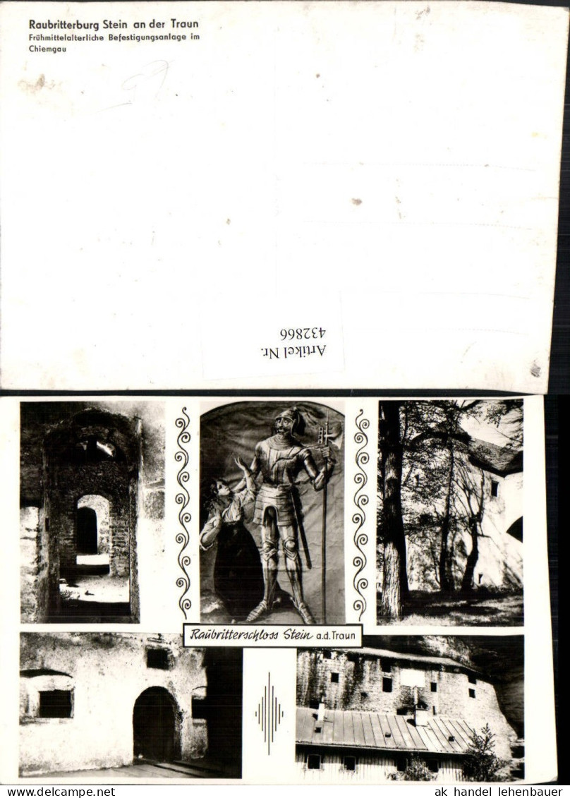 432866,Stein an d. Traun Raubritterschloss Ritter Mehrbildkarte