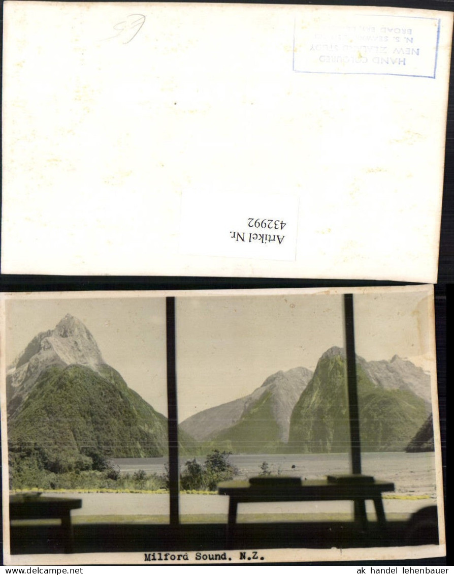 432992,New Zealand Neuseeland Milford Sound Fjord Bergkulisse