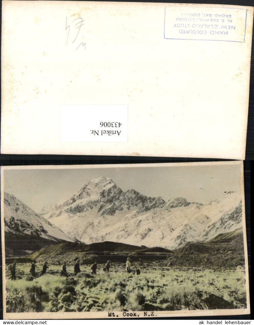 433006,New Zealand Neuseeland Mount Cook Aoraki Bergkulisse