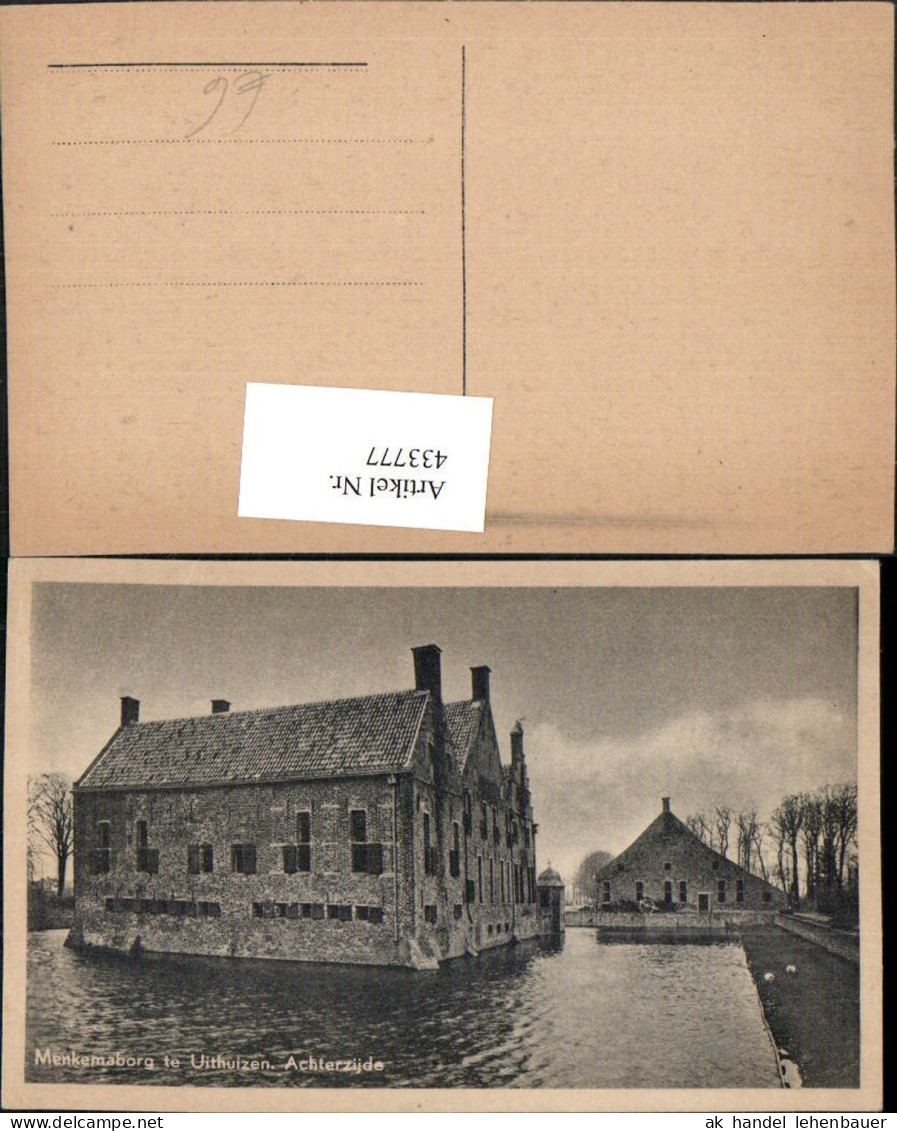 433777,Netherlands Menkemaborg te Uithuizen Eemsmond Achterzijde Gebäude