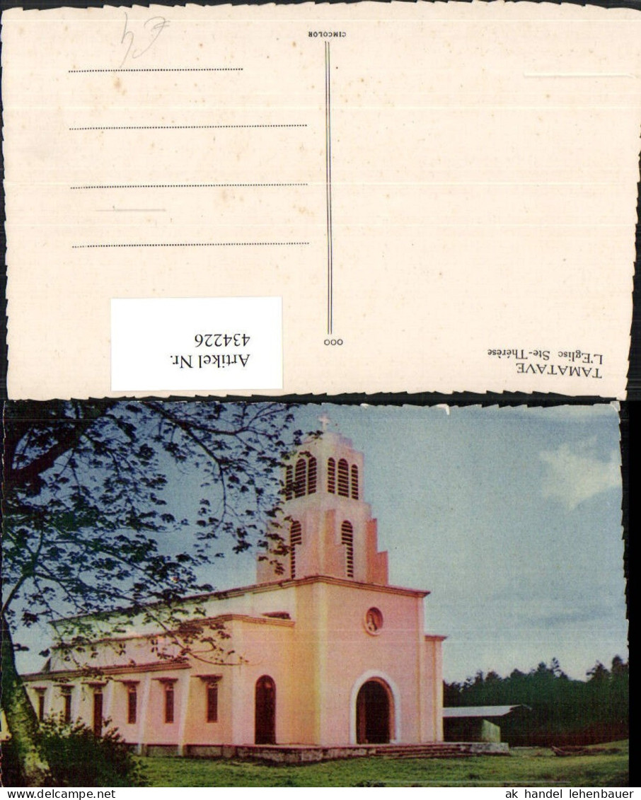 434226,Madagaskar Tamatave Toamasina L'Eglise Ste-Therese Kirche