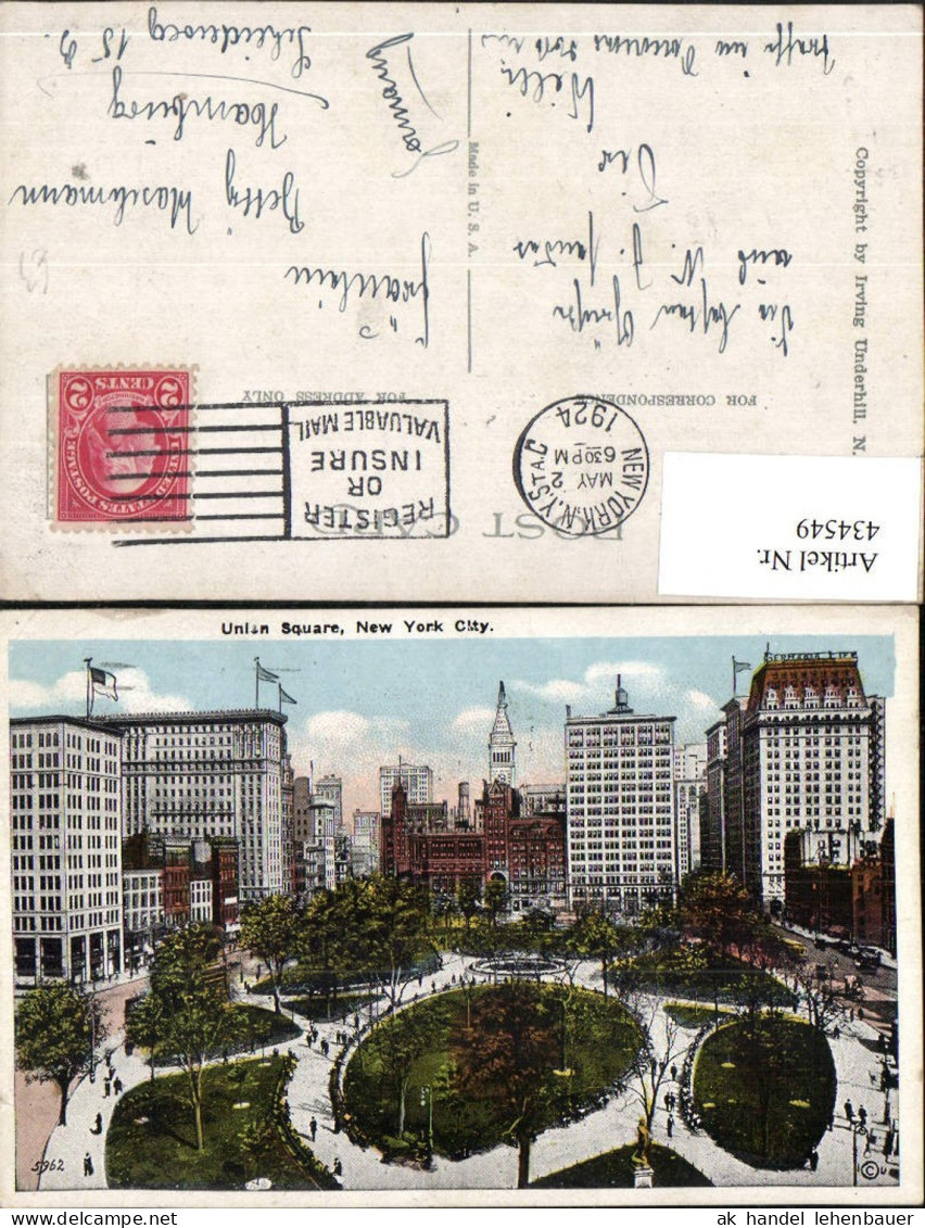 434549,New York City Union Square Platz