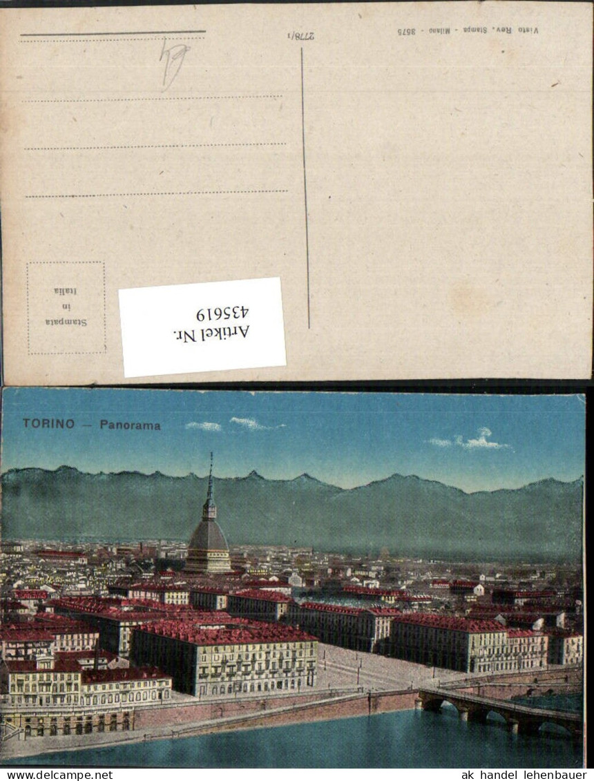 435619,Piemonte Torino Turin Panorama Totale