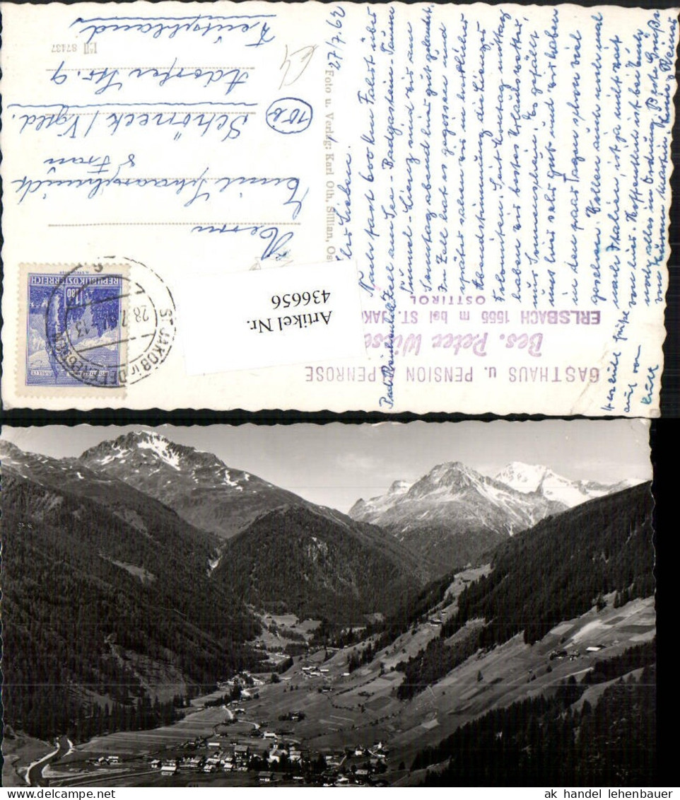 436656,St. Jakob im Defereggental Totale m. Pfannhorn Bergkulisse