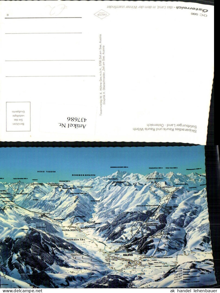 437686,Rauris u. Rauris-Wörth Totale Bergkulisse Winterbild