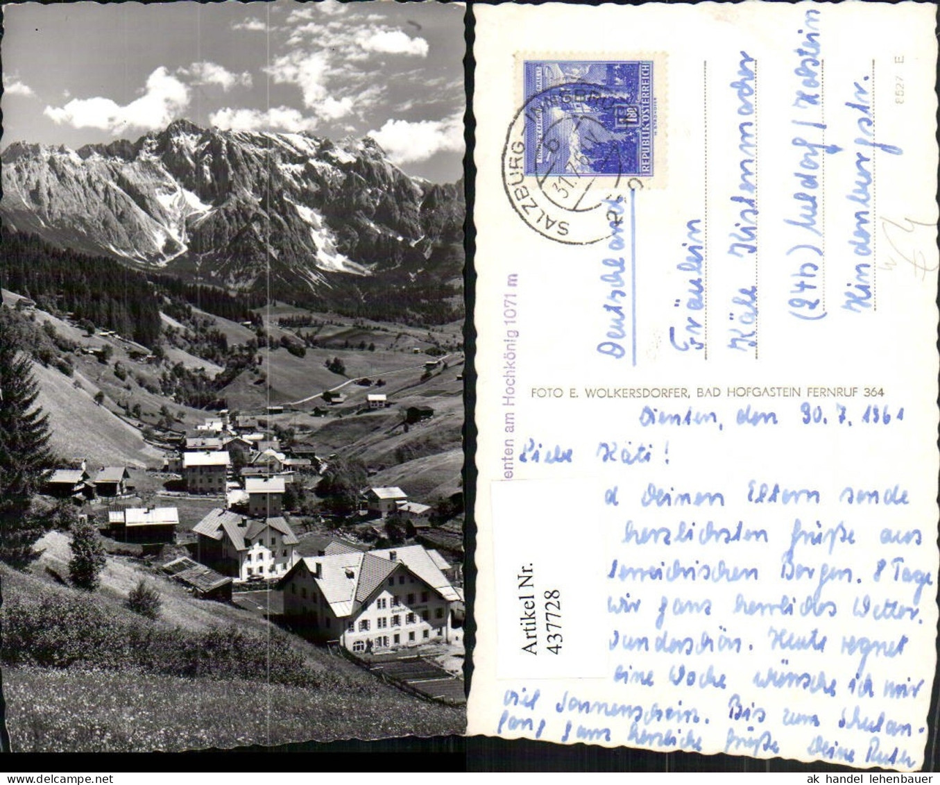 437728,Dienten am Hochkönig Teilansicht Bergkulisse