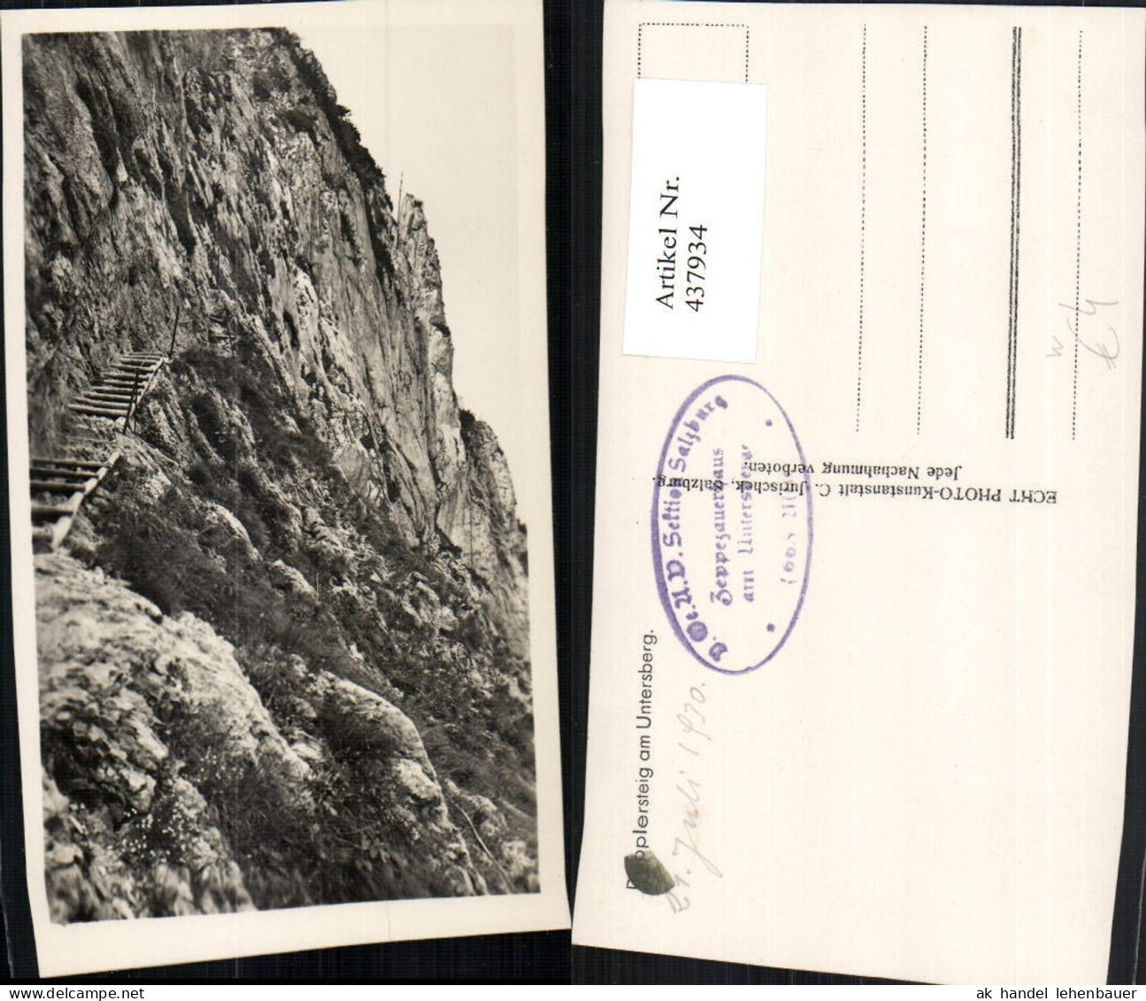 437934,Dopplersteig am Untersberg b. Grödig Felswand