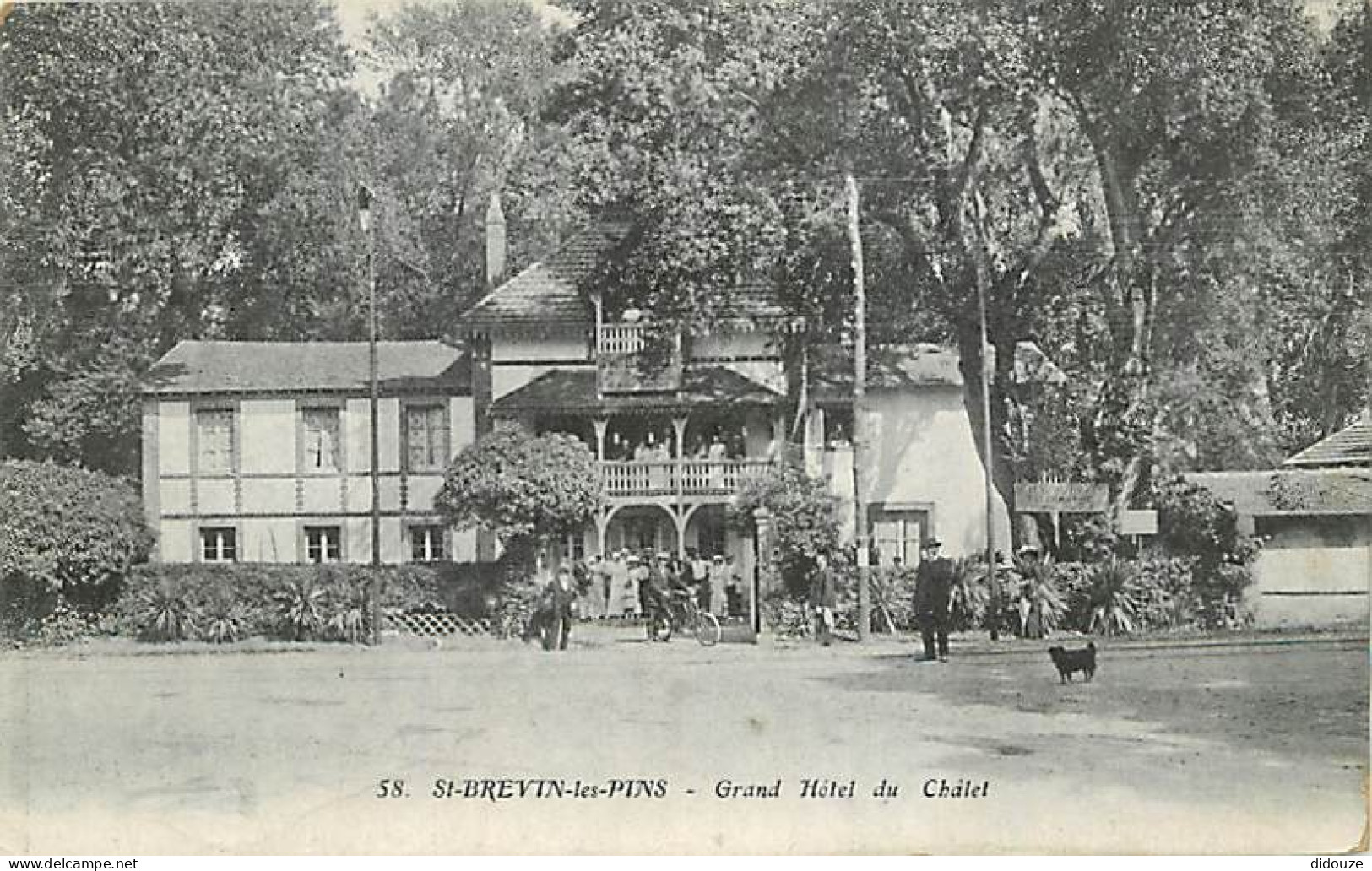44 - Saint Brevin les Pins - Grand Hotel du Chalet - Animée - CPA - Voir Scans Recto-Verso