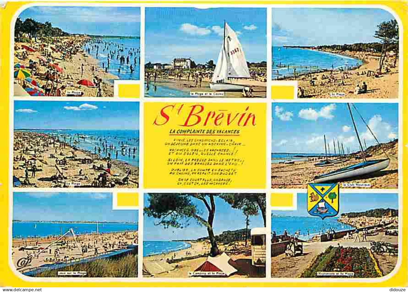 44 - Saint Brévin les Pins - Multivues - Blasons - Plage - Flamme Postale - CPM - Voir Scans Recto-Verso