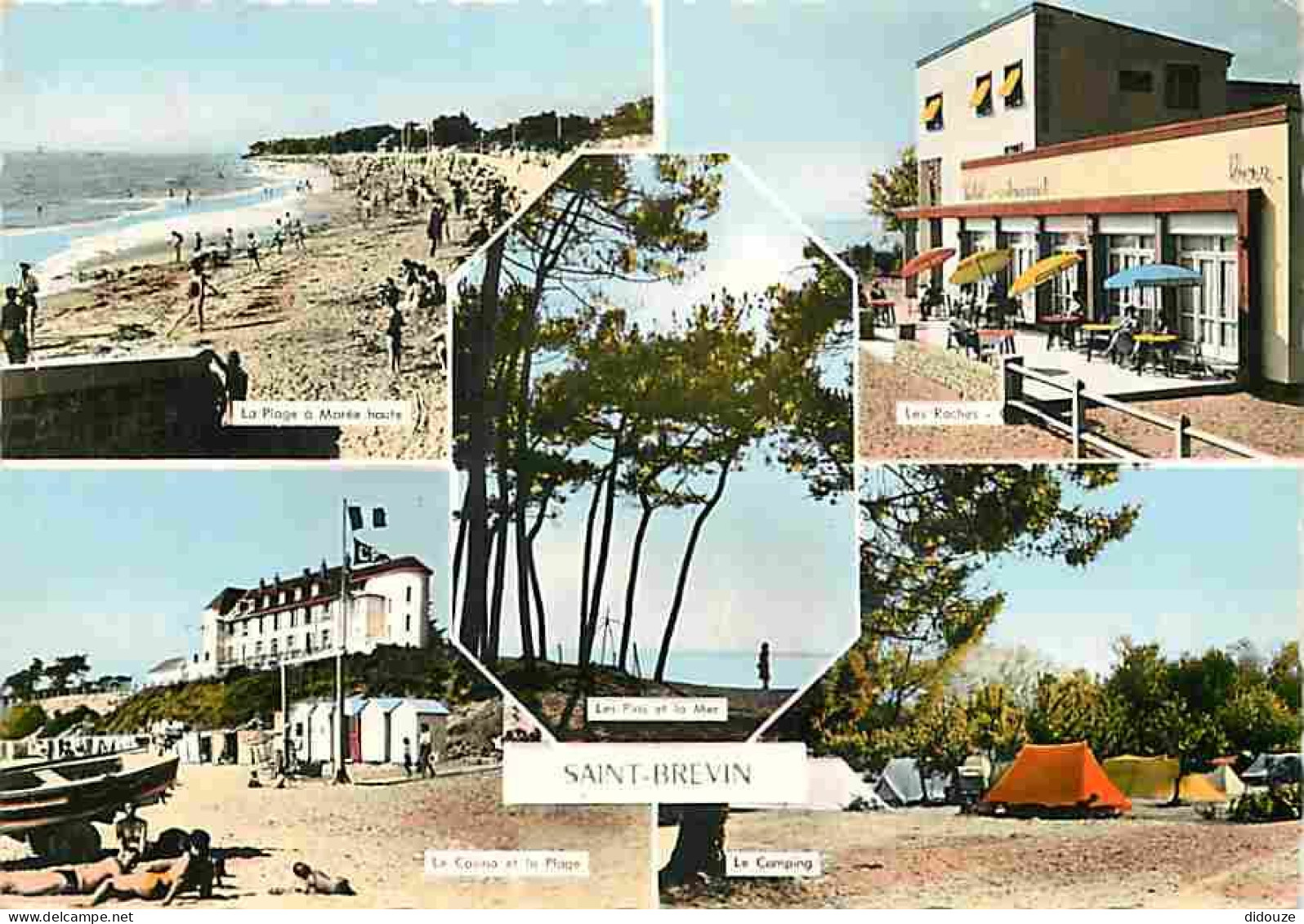 44 - Saint Brévin les Pins - Multivues - Plage - Camping - Hotel-Restaurant-Bar - CPM - Voir Scans Recto-Verso