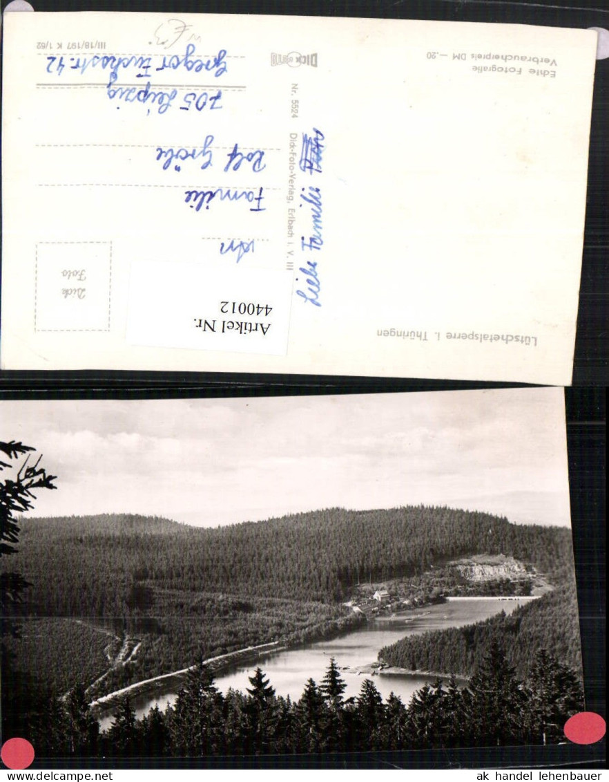 440012,Lütschetalsperre Talsperre in Thüringen b. Frankenhain