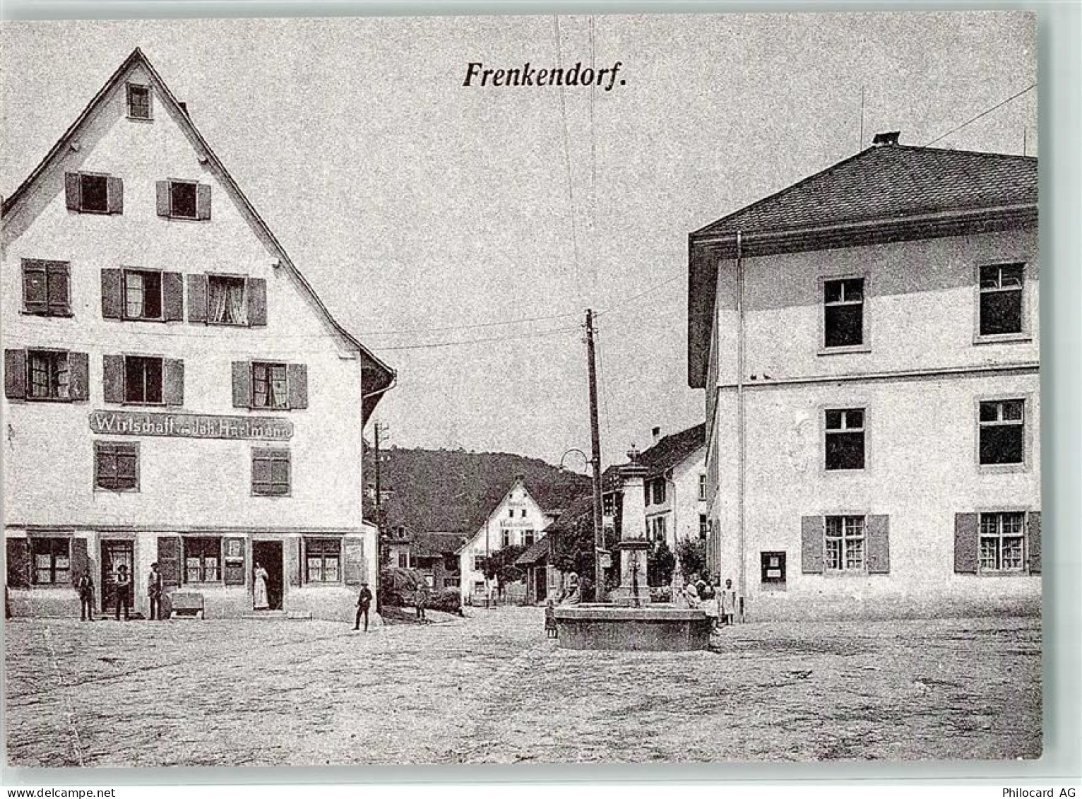4402 Frenkendorf Ganzsache Wirtschaft Joh Hartmann Dorfbrunnen limitiert... - 39374902
