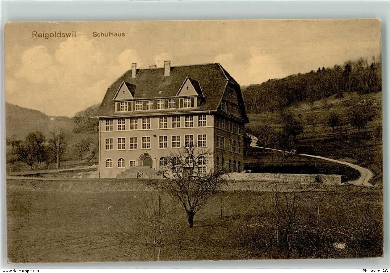 4418 Reigoldswil 1913 - Schulhaus - 13449314