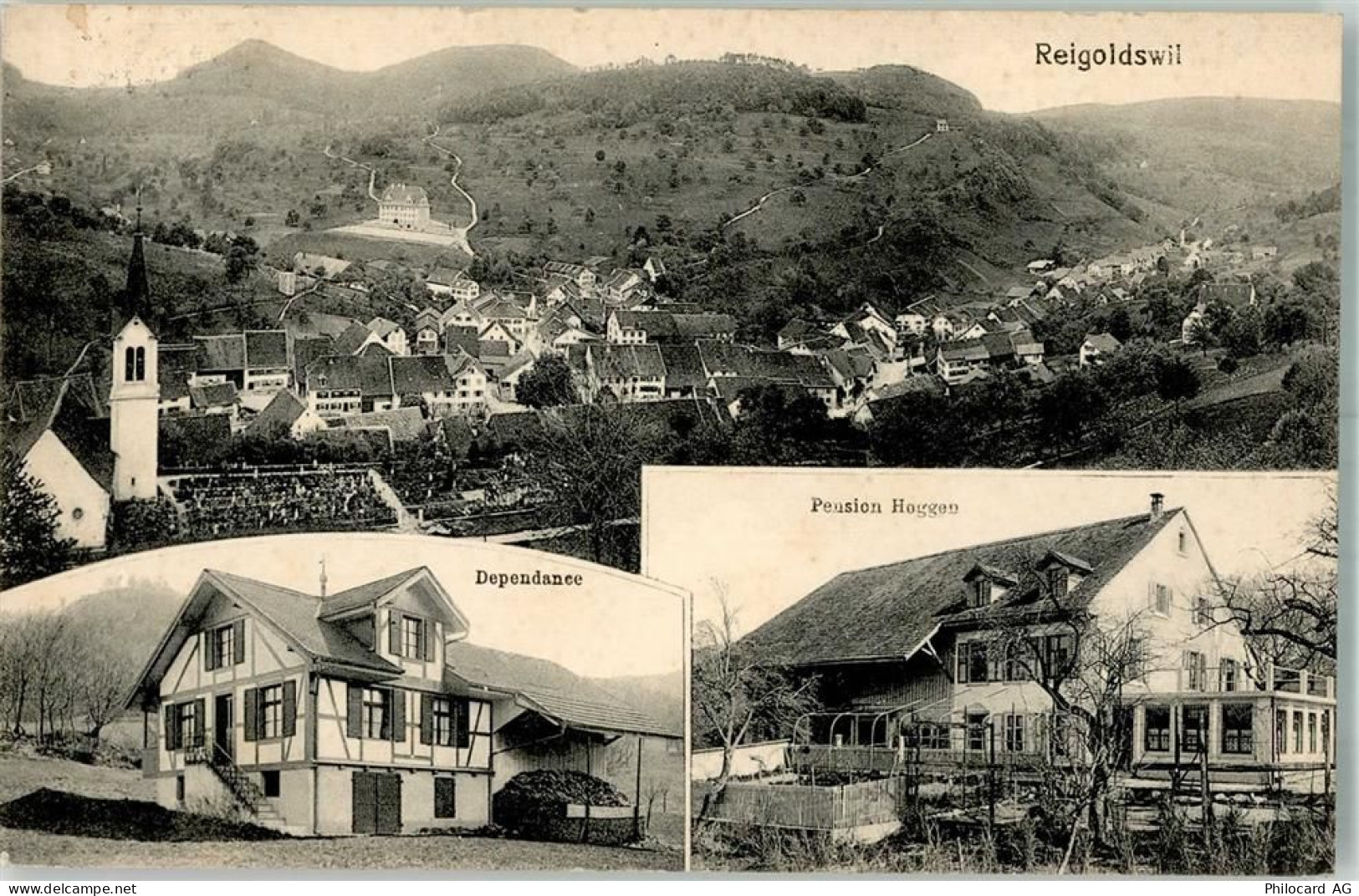 4418 Reigoldswil 1922 Foto AK Pension Hoggen Dependance - 13666496