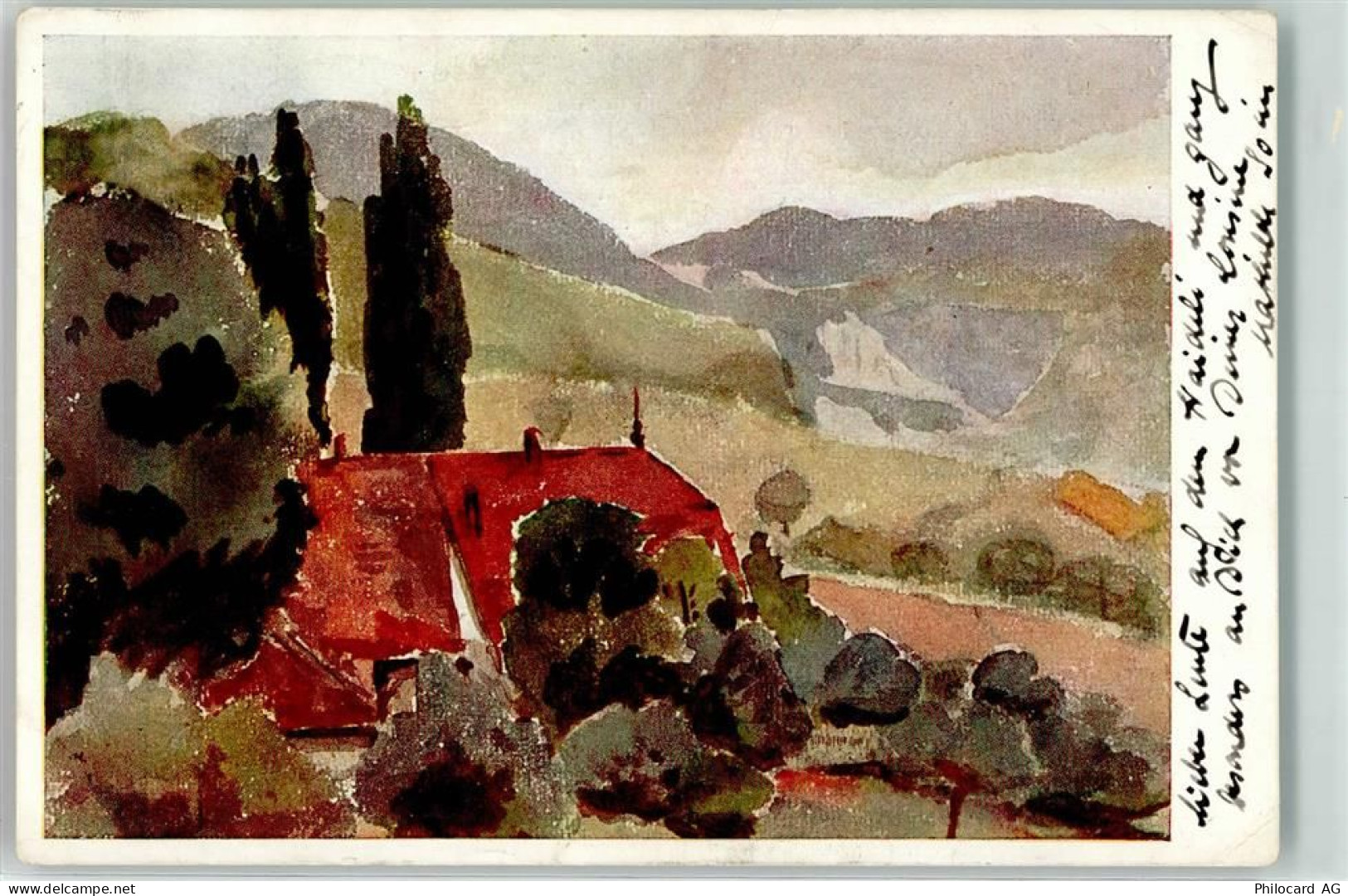 4418 Reigoldswil Gebrauchsspuren Marchmatt Künstlerkarte - 13964005